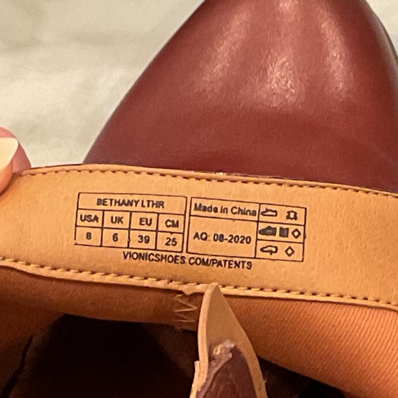 Womens Vionic Brown Leather Ankle Boots US 8 - Picture 6 of 7